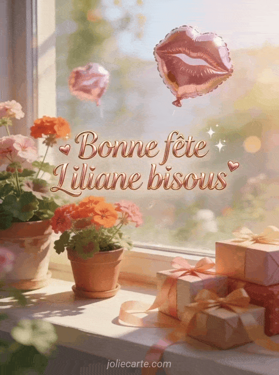 Bonne fête Liliane - Bonne fete liliane bisous