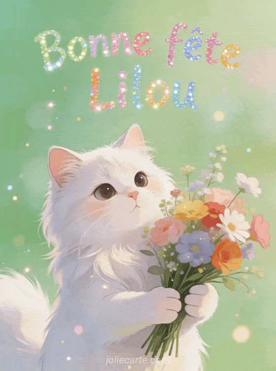 Bonne fête Lilou - Lilou gif bonne fete