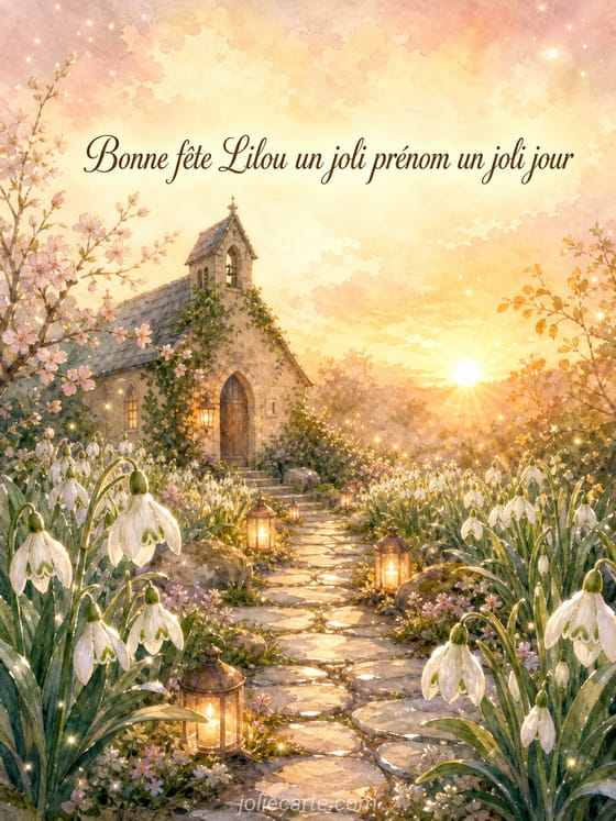 Carte bonne fête Lilou