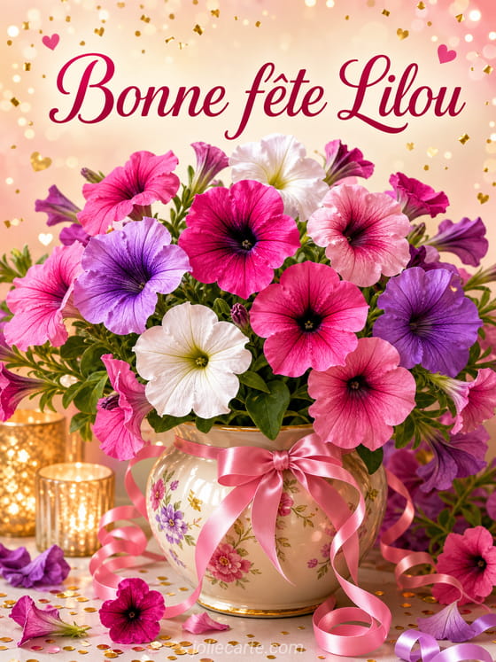 Carte bonne fête Lilou