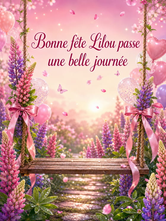 Carte bonne fête Lilou