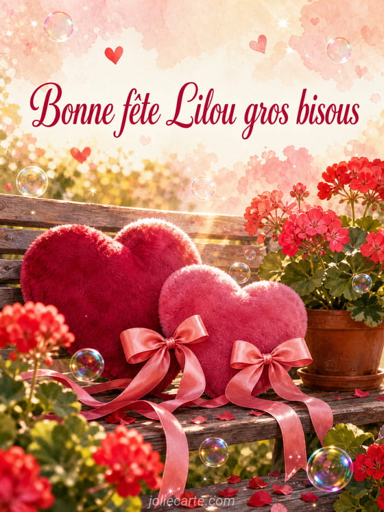 Carte bonne fête Lilou