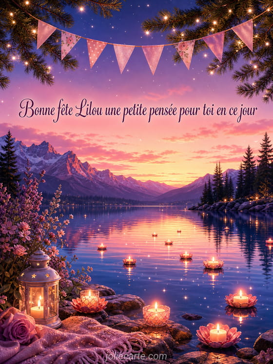 Carte bonne fête Lilou