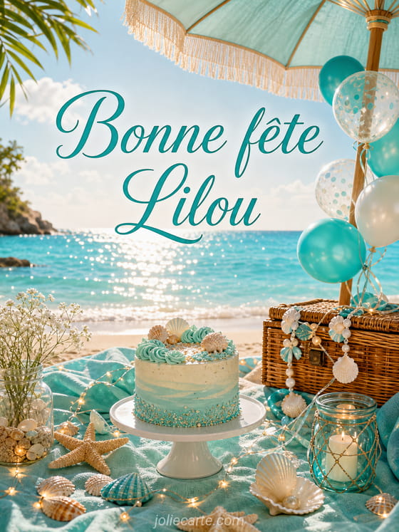 Carte bonne fête Lilou