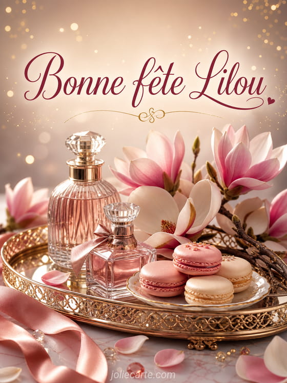Carte bonne fête Lilou