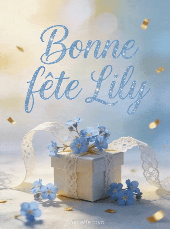 Bonne fête Lily - Carte bonne fete lily gratuite