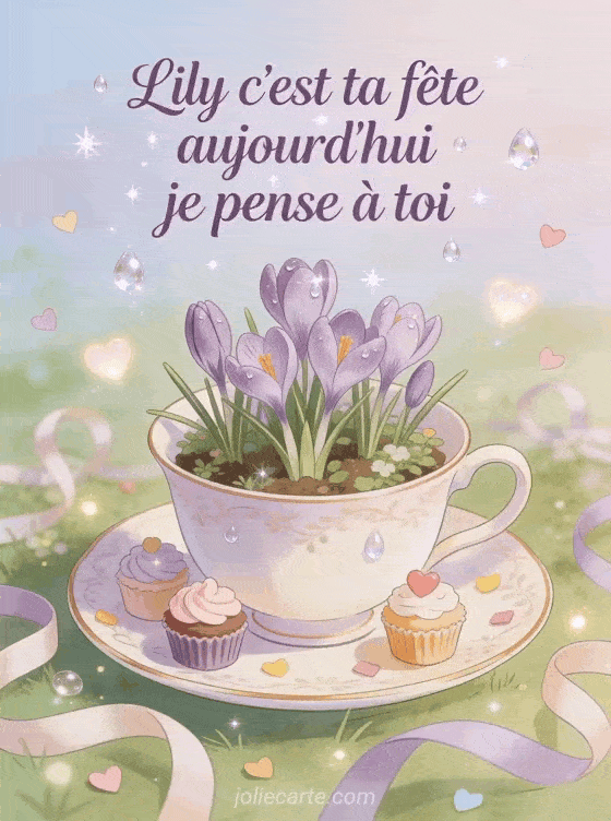Bonne fête Lily - Fete lily a souhaiter