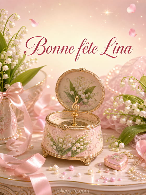 Carte bonne fête Lina