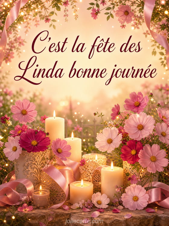 Carte bonne fête Linda