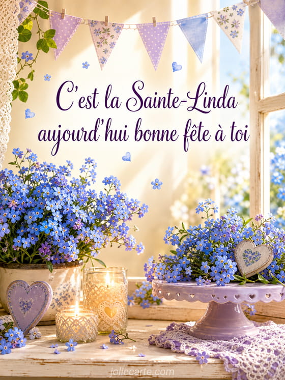 Carte bonne fête Linda
