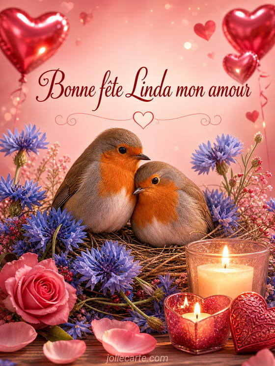 Carte bonne fête Linda