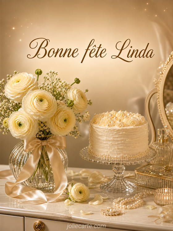 Carte bonne fête Linda