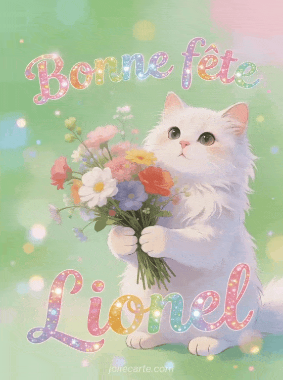 Bonne fête Lionel - Lionel gif bonne fete