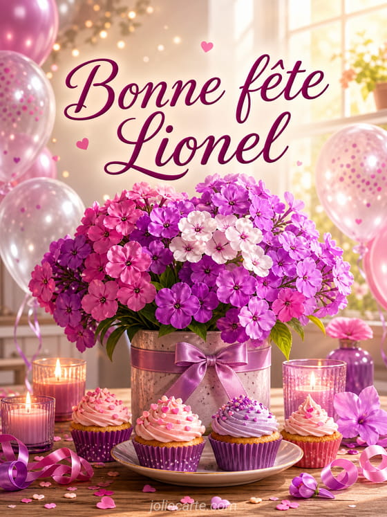 Carte bonne fête Lionel