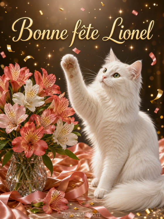Carte bonne fête Lionel