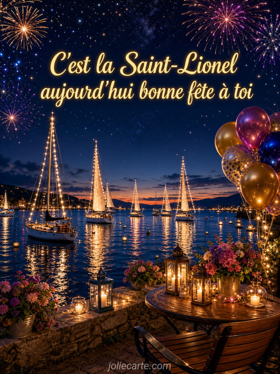 Carte bonne fête Lionel