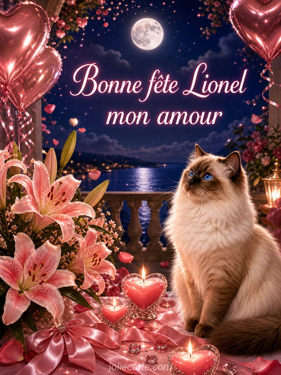 Carte bonne fête Lionel