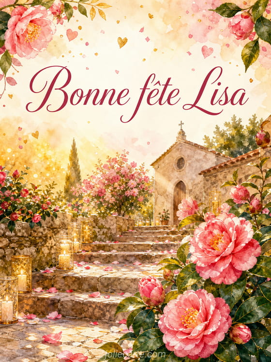 Carte bonne fĂȘte Lisa