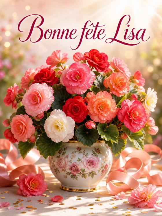 Carte bonne fĂȘte Lisa