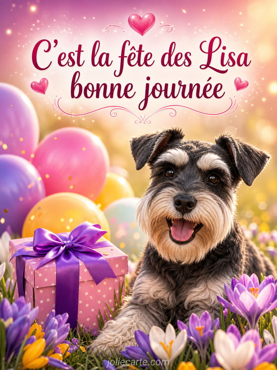 Carte bonne fĂȘte Lisa