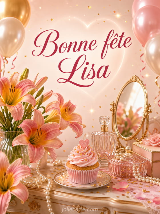 Carte bonne fĂȘte Lisa