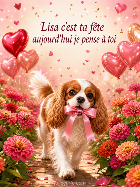 Carte bonne fĂȘte Lisa