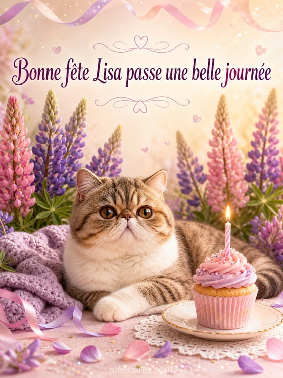 Carte bonne fĂȘte Lisa