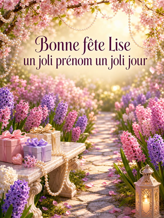 Carte bonne fĂȘte Lise