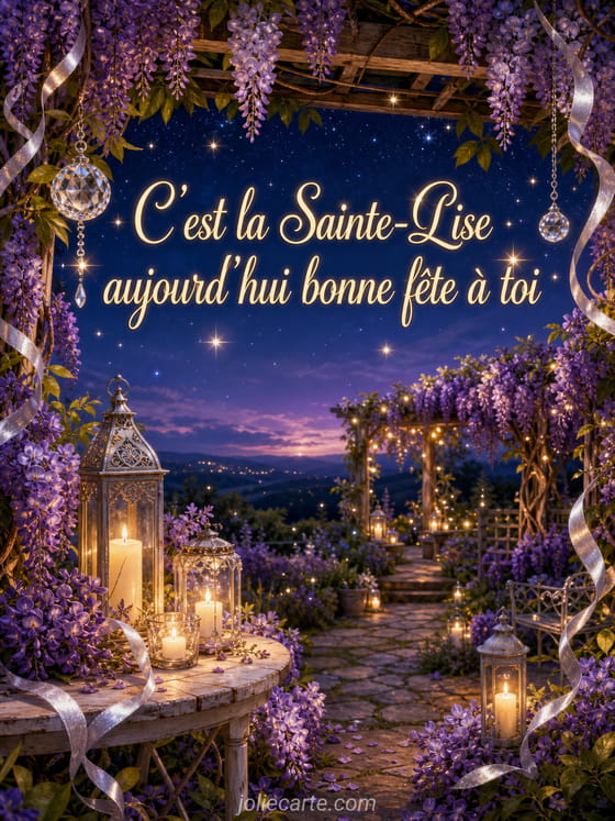 Carte bonne fĂȘte Lise