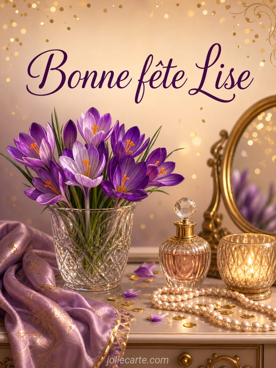 Carte bonne fĂȘte Lise