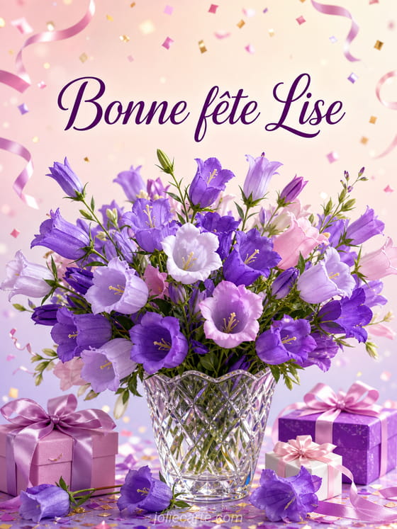 Carte bonne fĂȘte Lise