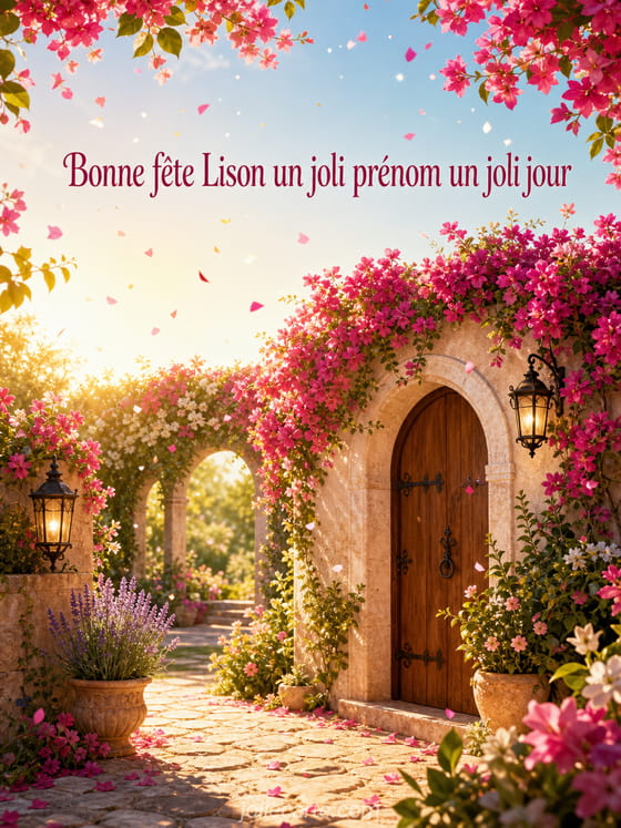 Carte bonne fĂȘte Lison