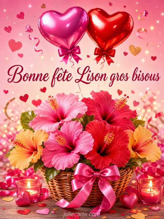Carte bonne fĂȘte Lison