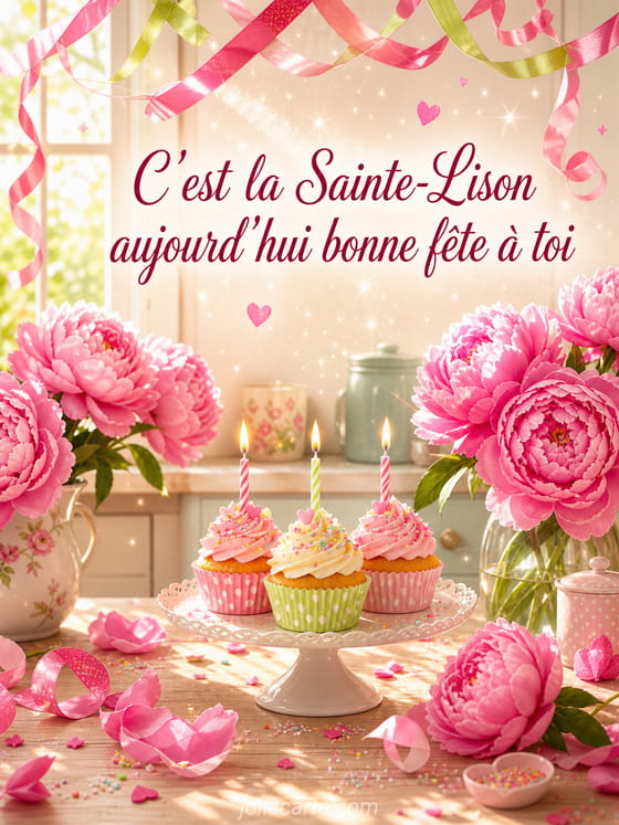 Carte bonne fĂȘte Lison