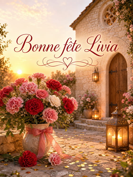 Carte bonne fête Livia