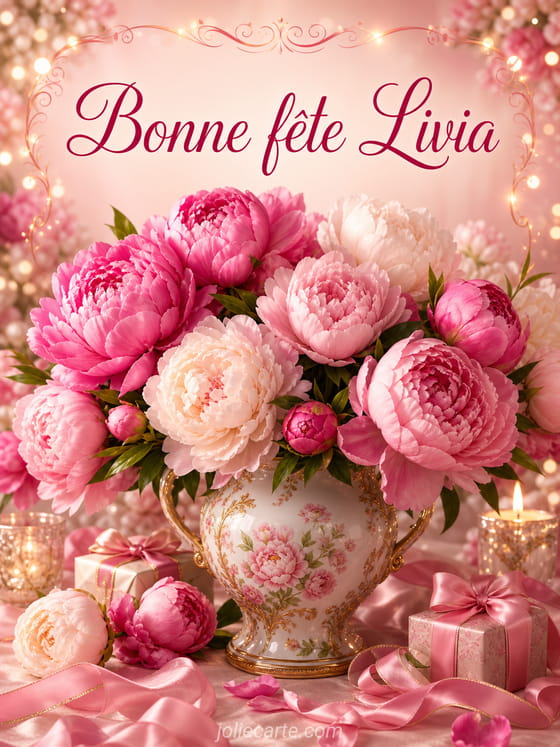 Carte bonne fête Livia