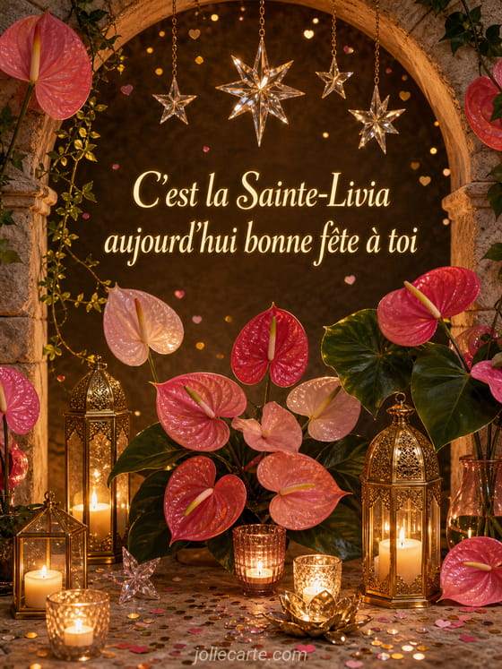 Carte bonne fête Livia