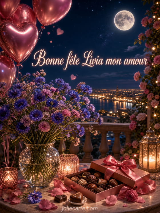 Carte bonne fête Livia