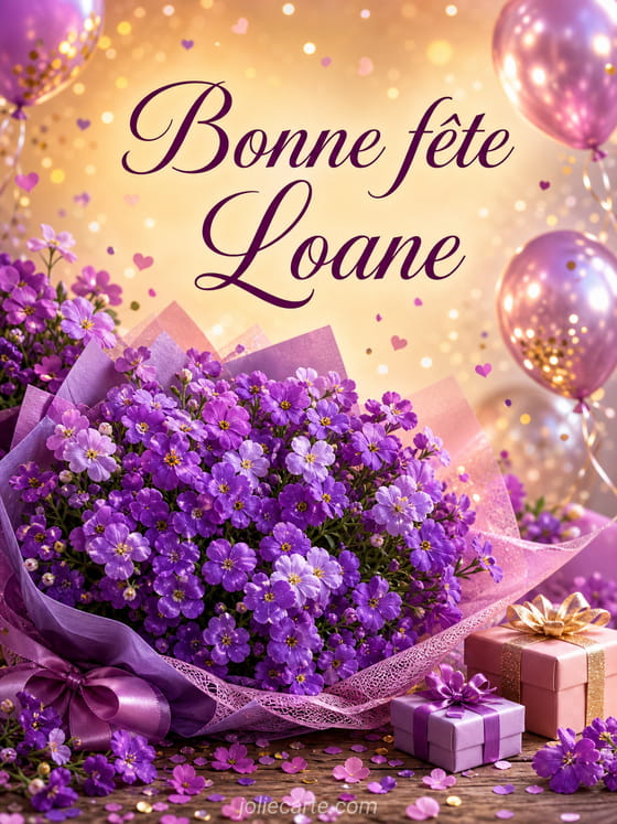 Carte bonne fĂȘte Loane