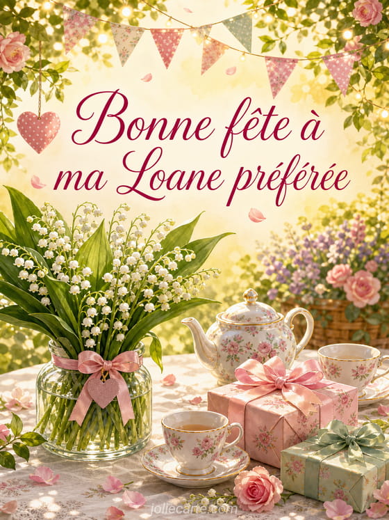 Carte bonne fĂȘte Loane