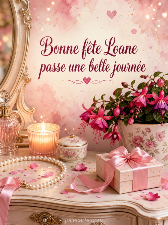 Carte bonne fĂȘte Loane