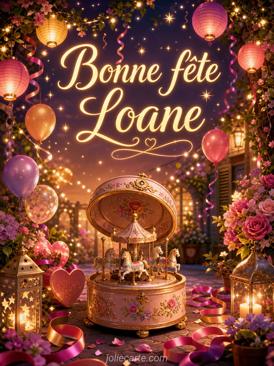 Carte bonne fĂȘte Loane