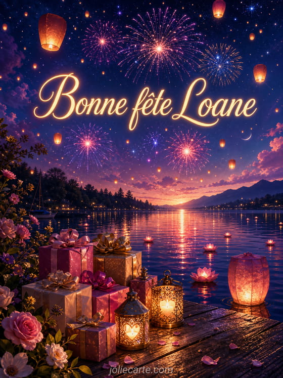 Carte bonne fĂȘte Loane