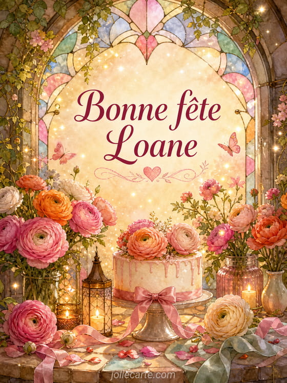 Carte bonne fĂȘte Loane
