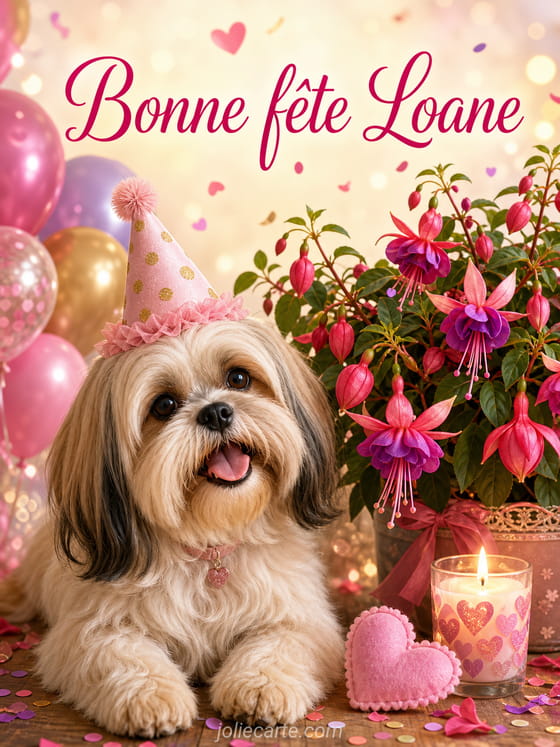 Carte bonne fĂȘte Loane