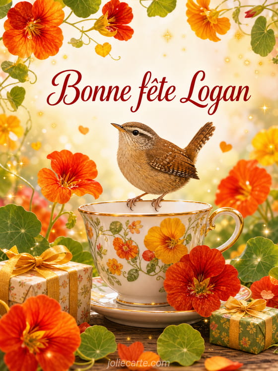 Carte bonne fĂȘte Logan