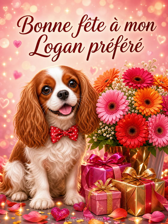 Carte bonne fĂȘte Logan