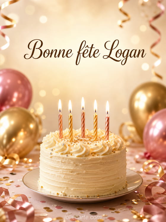 Carte bonne fĂȘte Logan