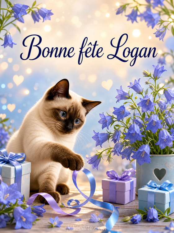Carte bonne fĂȘte Logan