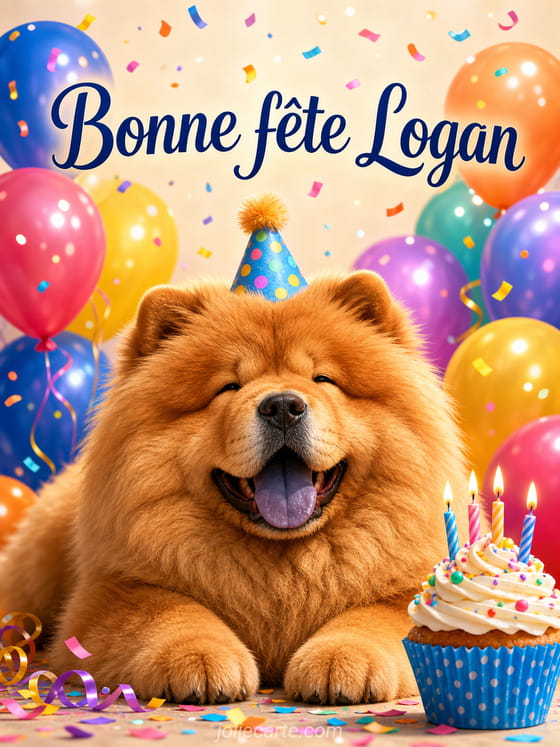 Carte bonne fĂȘte Logan